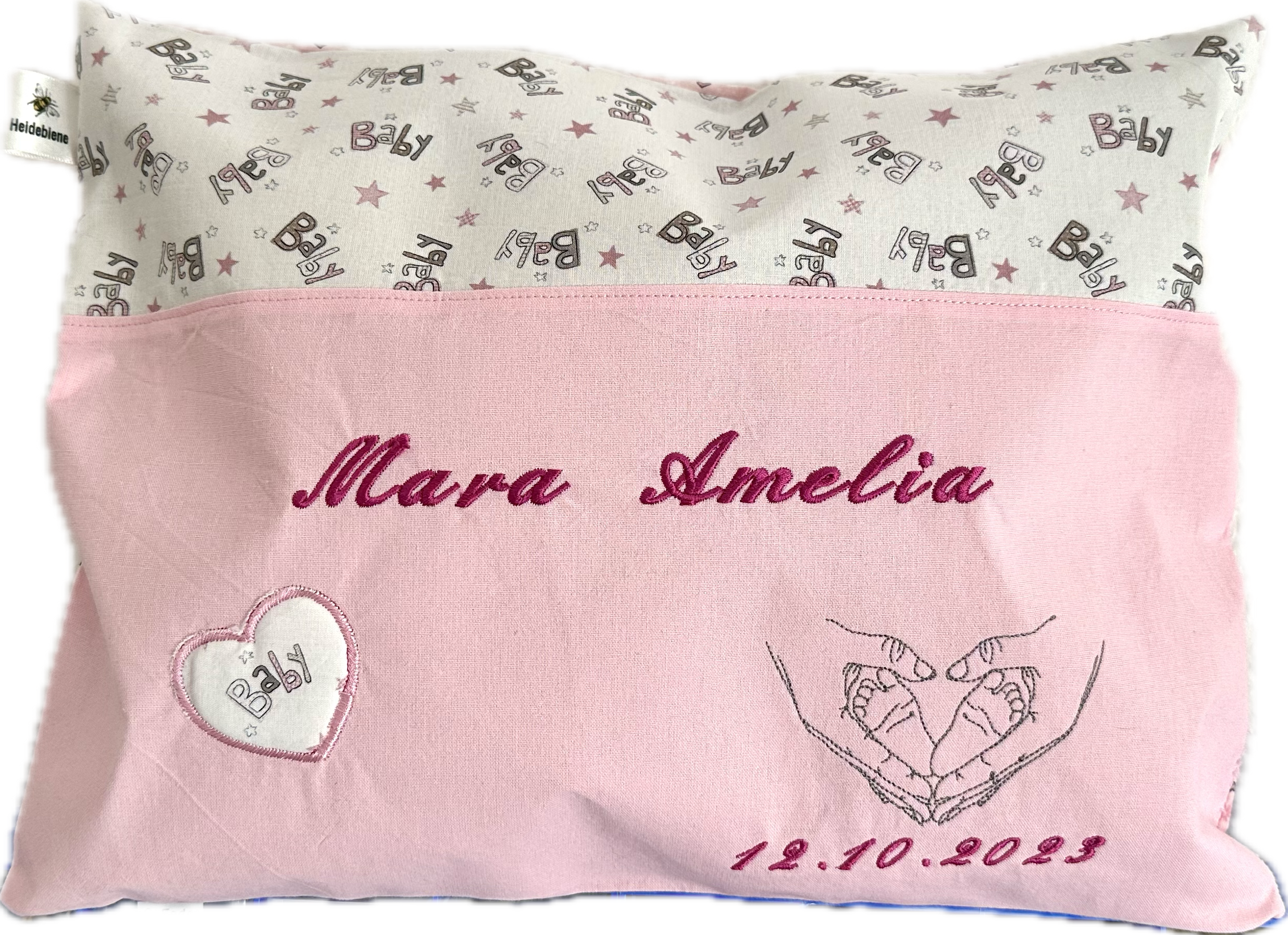 2346 Kissen „Mara Amelia“ 30x40cm (Kundenauftrag)